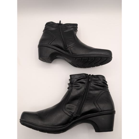 Earth Origins | Rosemond Ruched Boots |Size 8.5M, Zipper One Side & Faux Leather - Picture 8 of 9